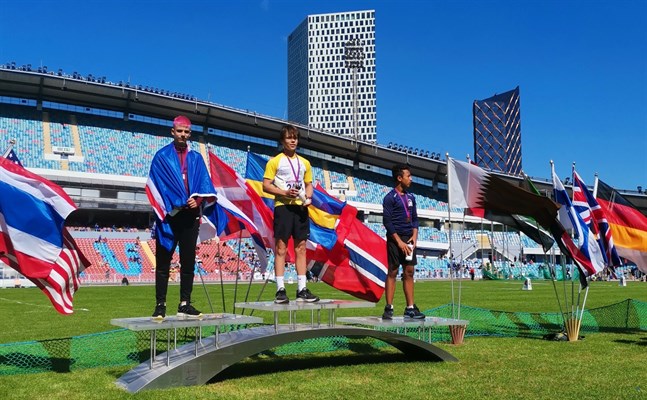 Robin Liljeqvist från Jeppo vann Världsungdomsspelen i Göteborg.
