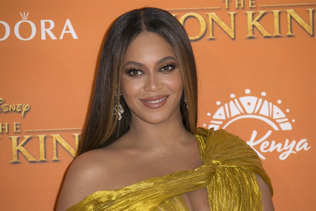 Beyoncé vid världspremiären av nya "Lejonkungen" 2019. Arkivbild.