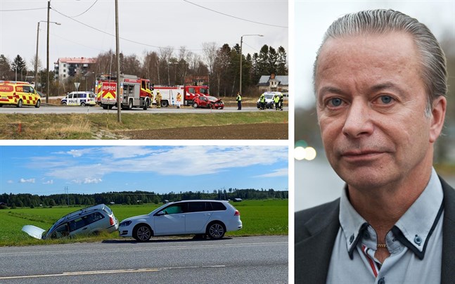 Anders Östergård säger att det finns planer på hur säkerheten i framtiden ska förbättras på riksväg 8 i Kvevlax.