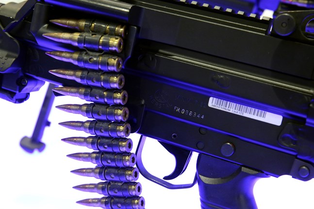Ett automatvapen tillverkat av det belgiska företaget FN Herstal. Arkivbild.