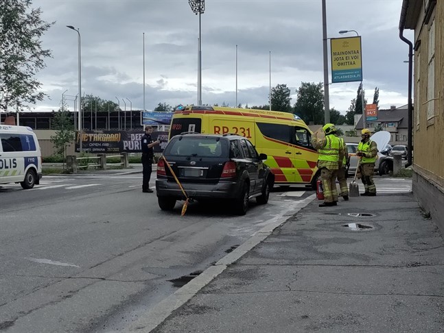 En trafikolycka inträffade på torsdag kring lunchtid vid Pedersesplanaden.