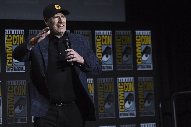 Marvel Studios direktör Kevin Feige på den stora årliga konferensen Comic-con i San Diego.