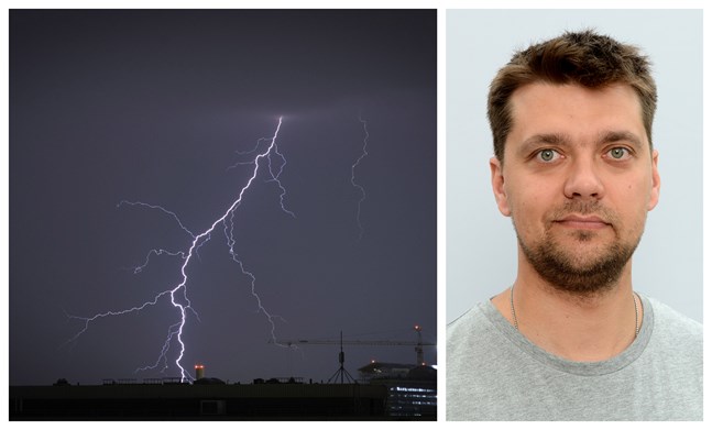 Antti Mäkelä vid Meteorologiska institutet forskar om åska. Han är speciellt intresserad av västra Finland och Västkusten, varför åskar det så mycket just här?