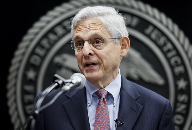Justitieminister Merrick Garland. Arkivbild.