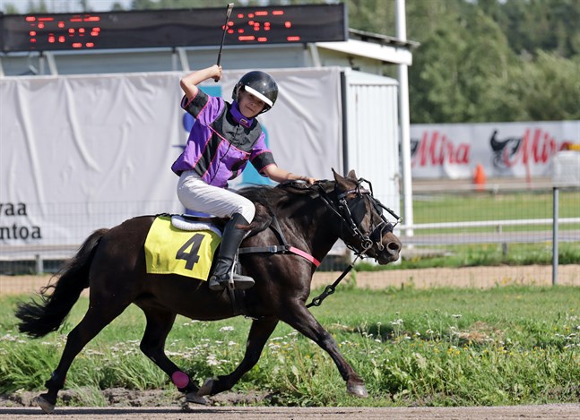 Elin Sahlsténs A-ponny Ofelia deltog med framgång i helgens ponnytrav på Metsämäki travbana i Åbo.
