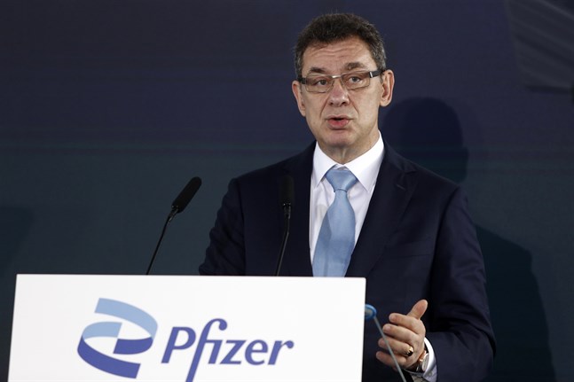 Pfizers vd Albert Bourla har smittats av coronavirus. Arkivbild.