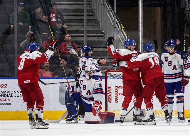 Tjeckien slog ut USA i JVM i ishockey.