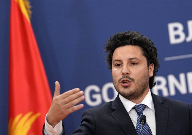 Montenegros premiärminister Dritan Abazovic förlorar i en misstroendeomröstning. Arkivbild.