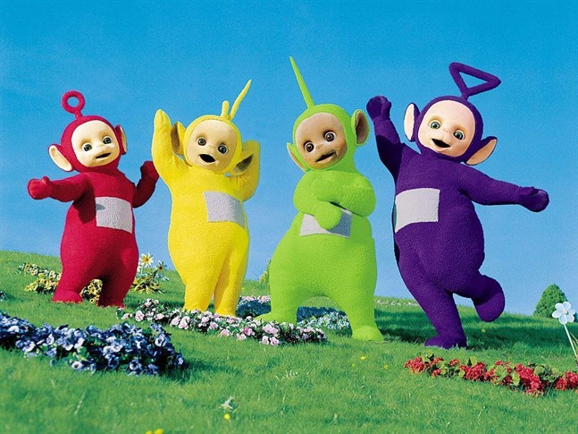 Teletubbisarna Po, Laa-Laa, Dipsy och Tinky Winky är snart tillbaka i tv-rutan. Pressbild.