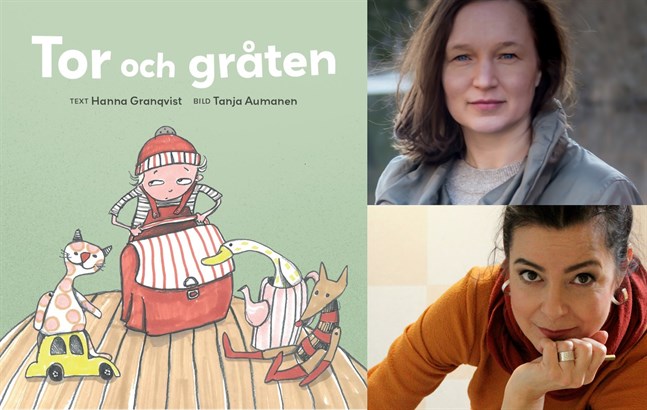 "Tor och gråten" ges ut av förlaget Scriptum. Den är skriven av Hanna Granqvist från Vörå (överst i bild) och illustrerad av Tanja Aumanen från Jakobstad.